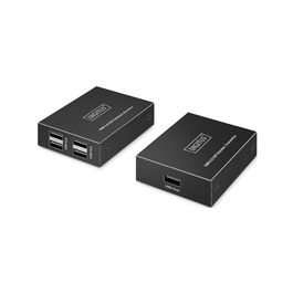 DIGITUS Extenseur USB 2.0, USB-A, 4 ports, noir