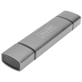 DIGITUS Hub à double lecteur de carte USB-C / USB3.0, OTG