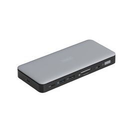 DIGITUS Station d'accueil USB-C, 11 ports, gris/noir