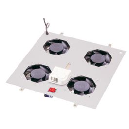 DIGITUS Unité de ventilation de toit,4 ventilateurs,gris clr