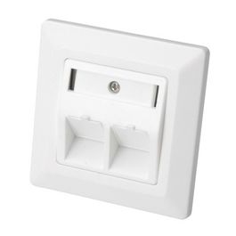 DIGITUS boîtier vide pour module Keystone,1 port, blanc pur