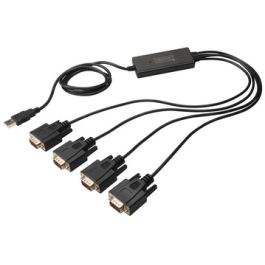DIGITUS câble adaptateur USB 2.0 - 4 x RS232, 1 Mbps