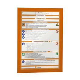 DURABLE Cadre d'affichage magnétique DURAFRAME, A4, orange