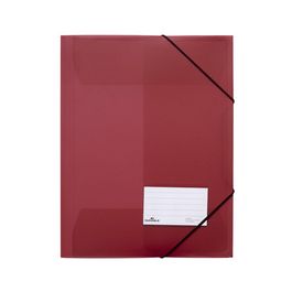 DURABLE Chemise à élastiques, A4, PP, rouge