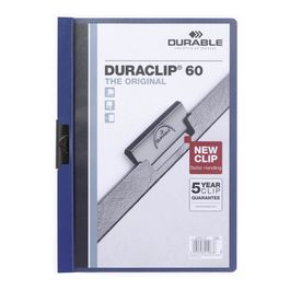 DURABLE Chemise à clip DURACLIP ORIGINAL 60, A4, bleu foncé x5