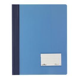 DURABLE Chemise à lamelle DURALUX, A4, bleu translucide