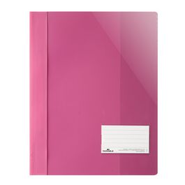 DURABLE Chemise à lamelle extra large, A4+, PVC, rose foncé