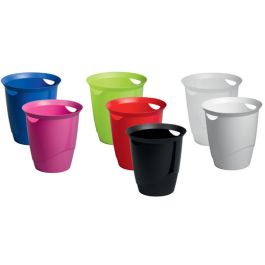 DURABLE Corbeille à papier TREND, 16 litres, rond, bleu