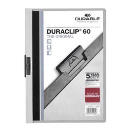 DURABLE DURACLIP ORIGINAL 60 Chemises à pince, A4, gris