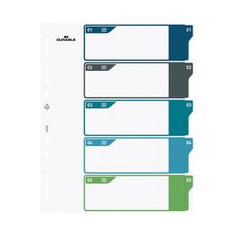 DURABLE Intercalaire en plastique, numérique, A4+