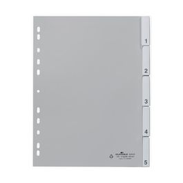 DURABLE Intercalaires en plastique, PP, épaisseur: 0,12 mm