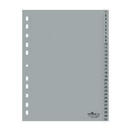 DURABLE Intercalaires en plastique, chiffres, A4, 31 touches