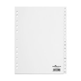 DURABLE Kunststoff-Register, A-Z, A4, PP, 20-teilig, weiß