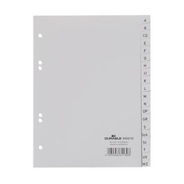 DURABLE Kunststoff-Register, A-Z, A5, PP, 20-teilig, grau