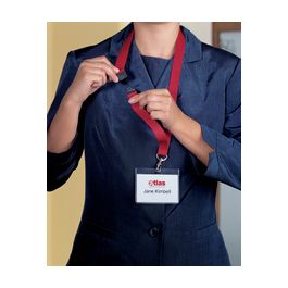 DURABLE Lacet textile 20 avec fermeture de sécurité bleu