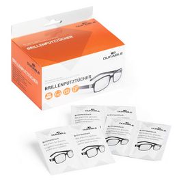 DURABLE Lingette nettoyante pour lunettes, paquet de 100