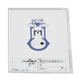 DURABLE Pochettes-coins, A4, en PP, 0,12 mm, transparent