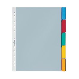 DURABLE Pochettes intercalaires, 5 touches, transparent, A4