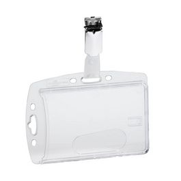 DURABLE Porte-badge, boîtier rigide, avec clip, 54 x 85 mm