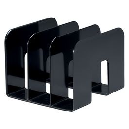 DURABLE Porte-revues TREND, plastique, 3 compartiments, noir