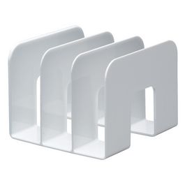 DURABLE Porte-revues TREND, plastique,3 compartiments, blanc
