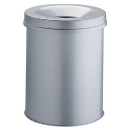 DURABLE Poubelle SAFE, rond, 30 litres, gris