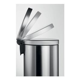 DURABLE Poubelle à pédale métal, rond, 5 litres, anthracite