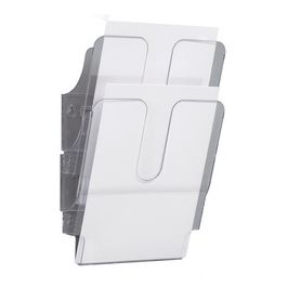 DURABLE Set de porte-brochures mural "FLEXIPLUS 2", A4