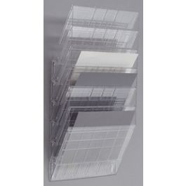 DURABLE Set porte-brochures "FLEXIBOXX 6", A4, transparent