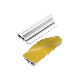 DURABLE VARIOCLIP adhésif, clip blanc avec bandes vertes x10