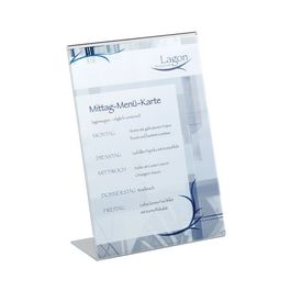 DURABLE présentoir prospectus, A4 portrait, en acrylique x2