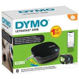 DYMO Etiqueteuse Bluetooth "LetraTag LT 200B", pack promo