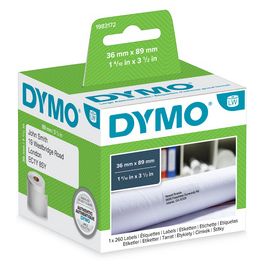 DYMO Etiquette d'adresse LabelWriter, 89 x 28 mm, blanc