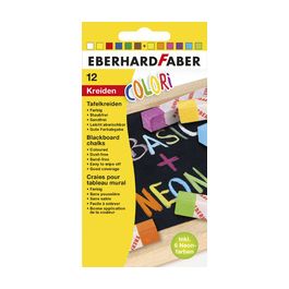 EBERHARD FABER Craie pour tableau noir COLORI BASIC + FLUO