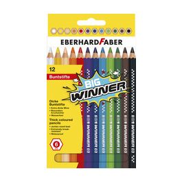 EBERHARD FABER Crayon de couleur BIG WINNER, étui de 12
