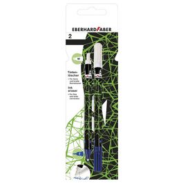 EBERHARD FABER Effaceur, blister de 2, vert fluo / noir