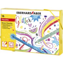 EBERHARD FABER Feutre à paillettes, carton cadeau de 16