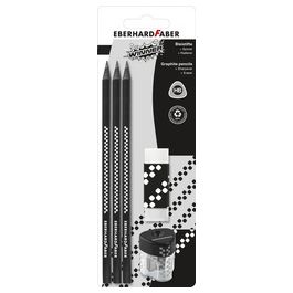 EBERHARD FABER Kit crayon de papier WINNER, HB, noir