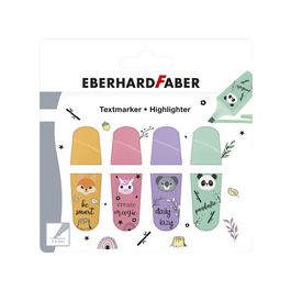 EBERHARD FABER Surligneur Mini Animal, étui en carton de 4