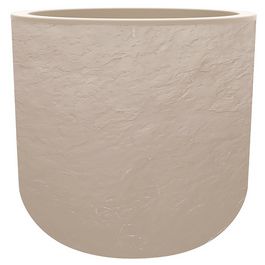 EDA Bac à plantes VOLCANIA UP, rond, 485 mm, beige