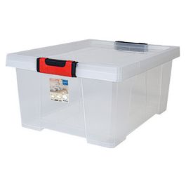 EDA Boîte de rangement CLiPSTOCK, 45 litres, PP, transparent