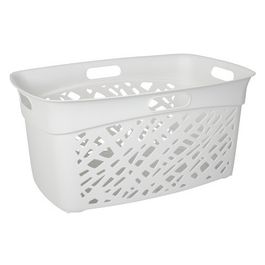 EDA Corbeille à linge ALMERIA, 45 litres, PP, blanc