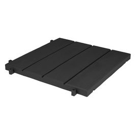 EDA Dalle de sol imitation bois, (L)384 mm, plastique, noir