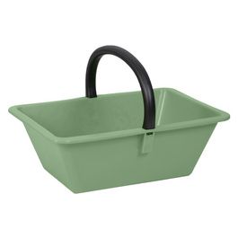 EDA Panier avec anse, 14 litres, plastique, vert
