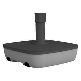 EDA Pied de parasol, plastique, carré 49,5 x 49,5