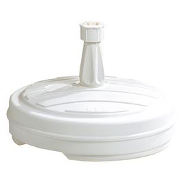 EDA Pied de parasol, plastique, rond, 430 mm, blanc
