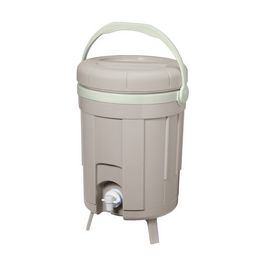 EDA Composteur de cuisine BOKASHI, 8 litres, chaux/amande