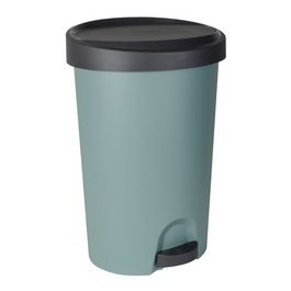 EDA Poubelle à pédale Stepy, 27 litres, PP, vert eucalyptus