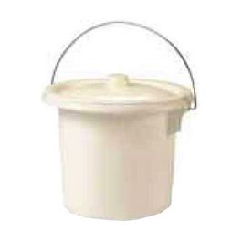 EDA Seau hygiénique, avec anse en métal, 11,5 litres, crème