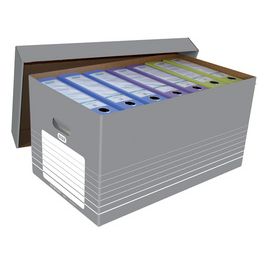 ELBA boîte d'archives et de transport tric pour A4, gris/ x5